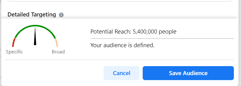 save detailed targeting process