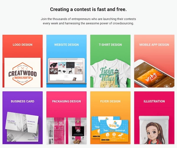 crating a contest is fast and free