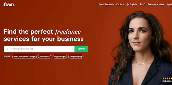 fiverr interface