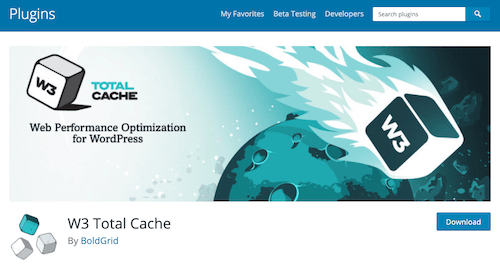 W3 Total cache plugin