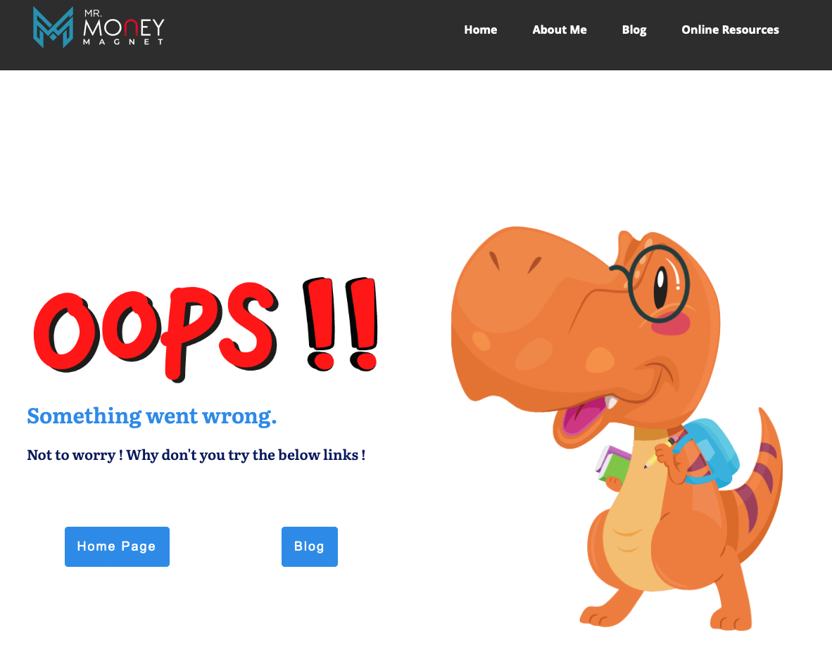 404 page error in wordpress