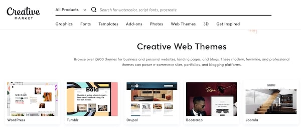 creative market wordpress 