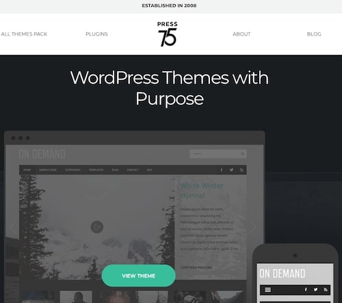 Press75 theme wordpress 