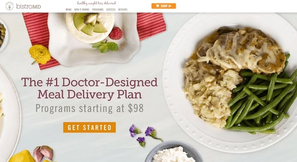 Bistro MD Designed meal delivery plan