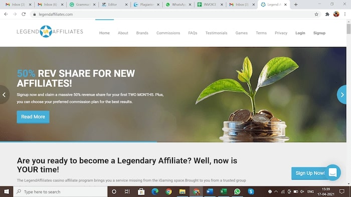 Legend Affiliates Home Page