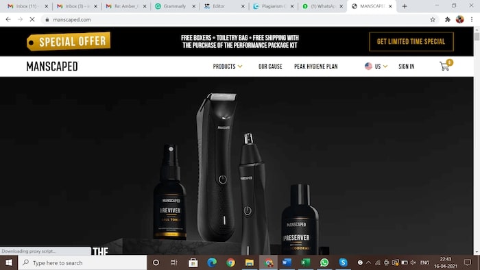 Manscaped Home Page