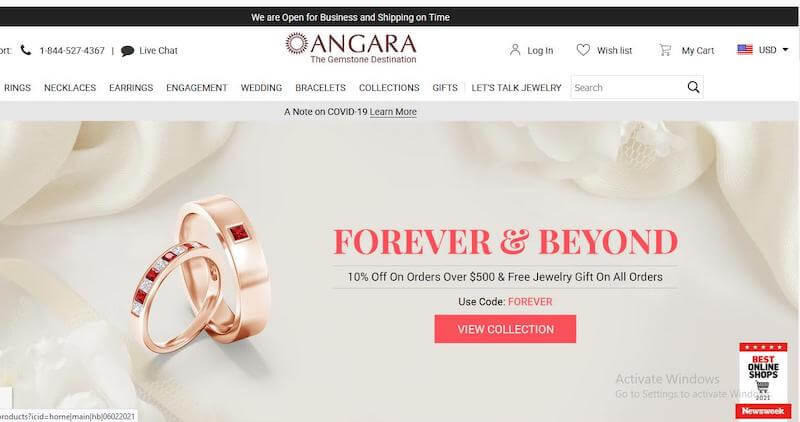 Angara Jewelry Affiliate Program