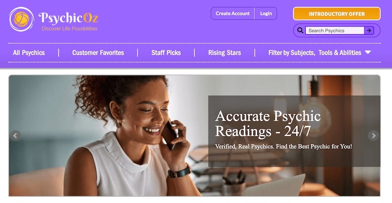 Psychic oZ home page