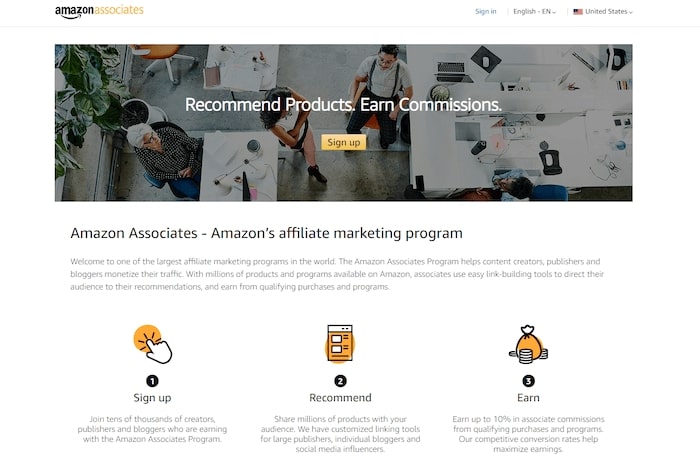 amazon associate marketing network