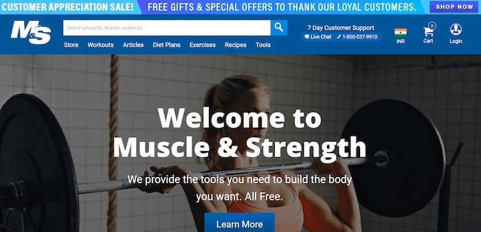 Muscle and Strength Home Page