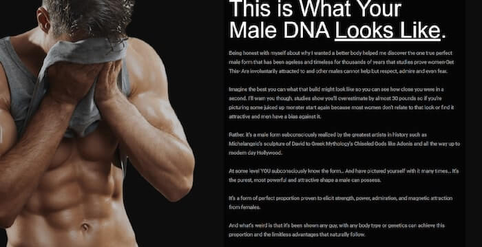 Muscle Building Affiliate Program, Man with biceps body shape 