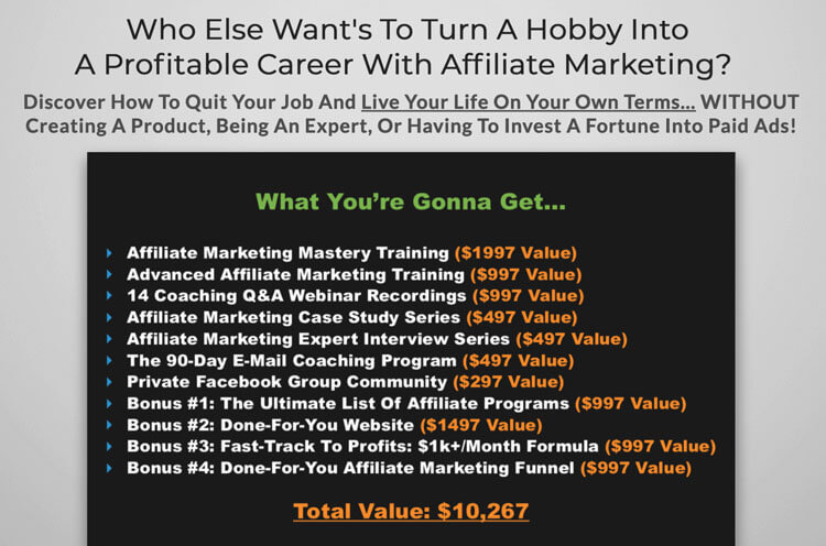 Affiliate Marketing mastery Review